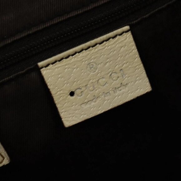 GUCCI GG Canvas Tote Bag Beige Silver 113017 Auth - Picture 9 of 14
